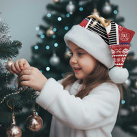 Lovely Beagle Christmas Santa Hat Xmas Holiday Patterns - Wonder Print Shop