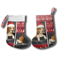 Lovely Beagle Christmas Stocking Xmas Holiday Patterns - Wonder Print Shop