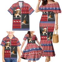 Lovely Beagle Christmas Family Matching Mermaid Dress and Hawaiian Shirt Xmas Holiday Patterns - Wonder Print Shop