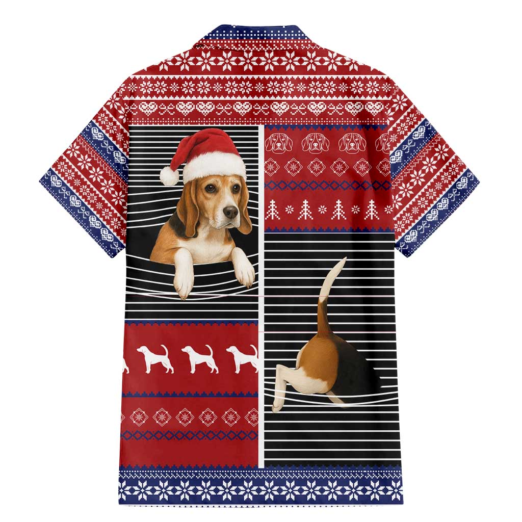Lovely Beagle Christmas Family Matching Mermaid Dress and Hawaiian Shirt Xmas Holiday Patterns - Wonder Print Shop