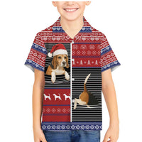 Lovely Beagle Christmas Family Matching Mermaid Dress and Hawaiian Shirt Xmas Holiday Patterns - Wonder Print Shop