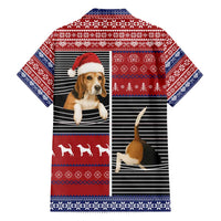 Lovely Beagle Christmas Family Matching Tank Maxi Dress and Hawaiian Shirt Xmas Holiday Patterns - Wonder Print Shop