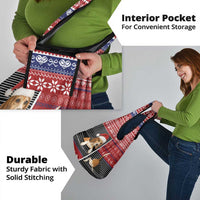 Lovely Beagle Christmas Grocery Bag Xmas Holiday Patterns - Wonder Print Shop