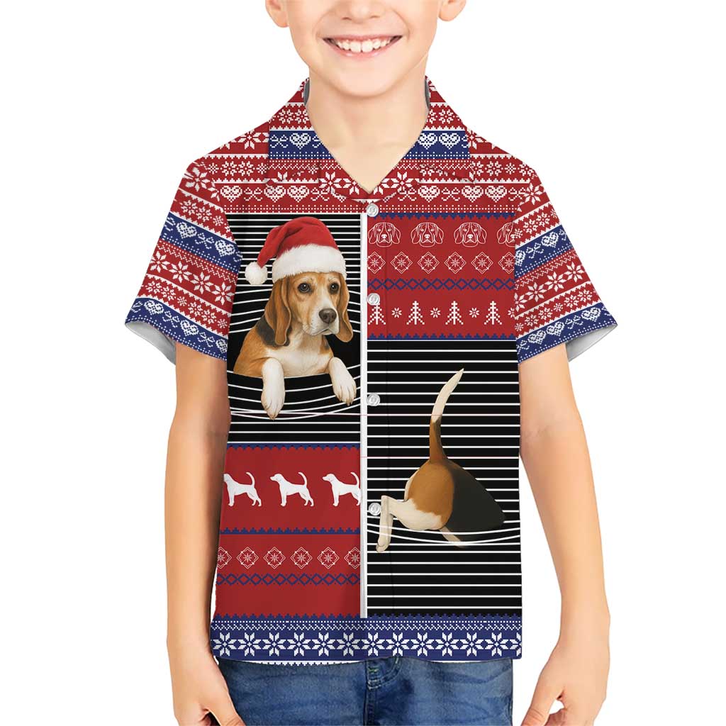 Lovely Beagle Christmas Hawaiian Shirt Xmas Holiday Patterns - Wonder Print Shop