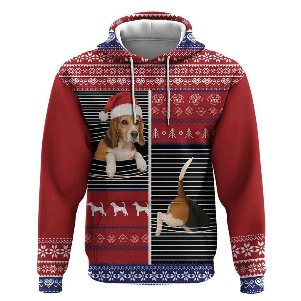 Lovely Beagle Christmas Hoodie Xmas Holiday Patterns - Wonder Print Shop