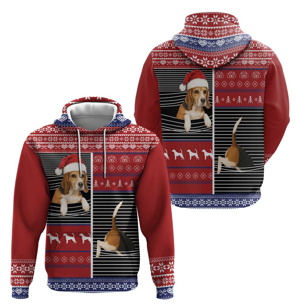 Lovely Beagle Christmas Hoodie Xmas Holiday Patterns - Wonder Print Shop