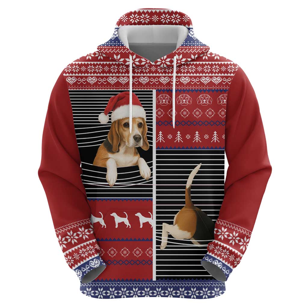 Lovely Beagle Christmas Hoodie Xmas Holiday Patterns - Wonder Print Shop