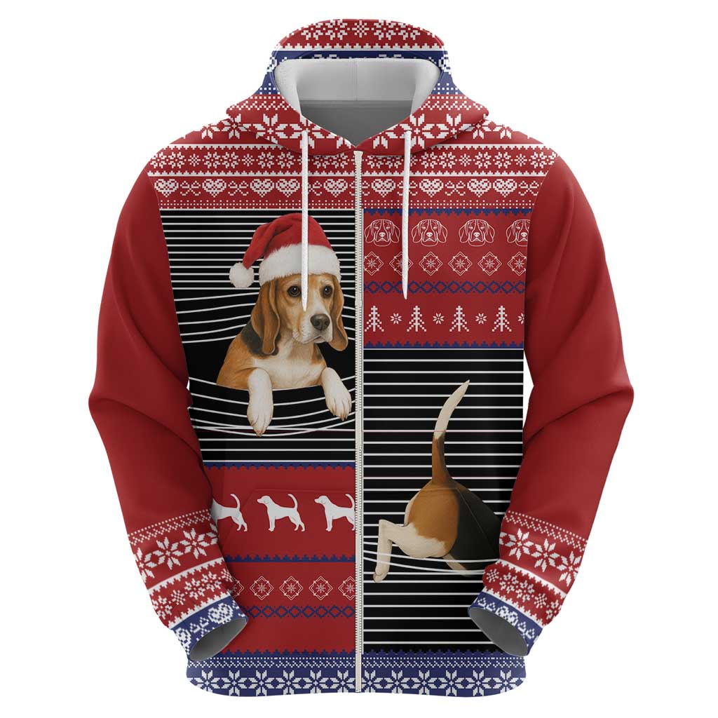 Lovely Beagle Christmas Hoodie Xmas Holiday Patterns - Wonder Print Shop