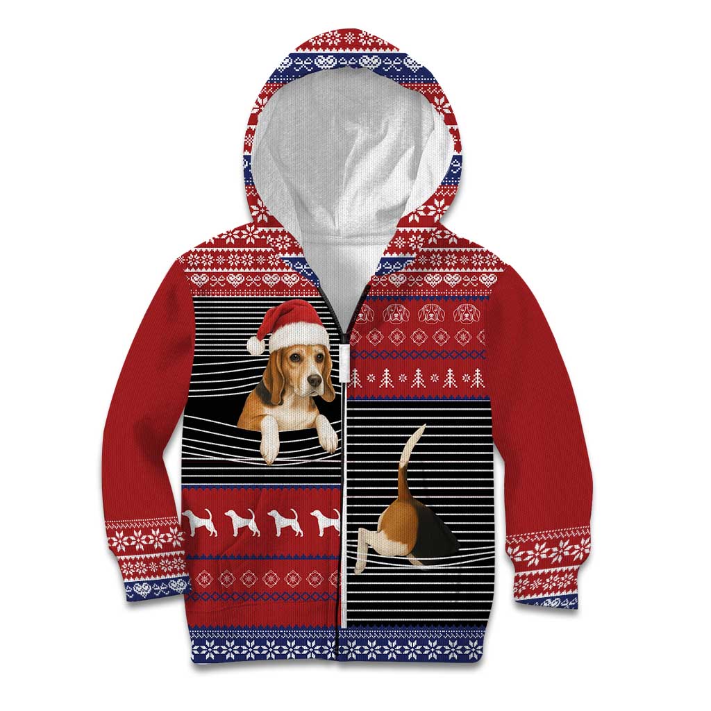 Lovely Beagle Christmas Kid Hoodie Xmas Holiday Patterns - Wonder Print Shop