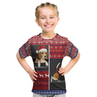 Lovely Beagle Christmas Kid T Shirt Xmas Holiday Patterns - Wonder Print Shop