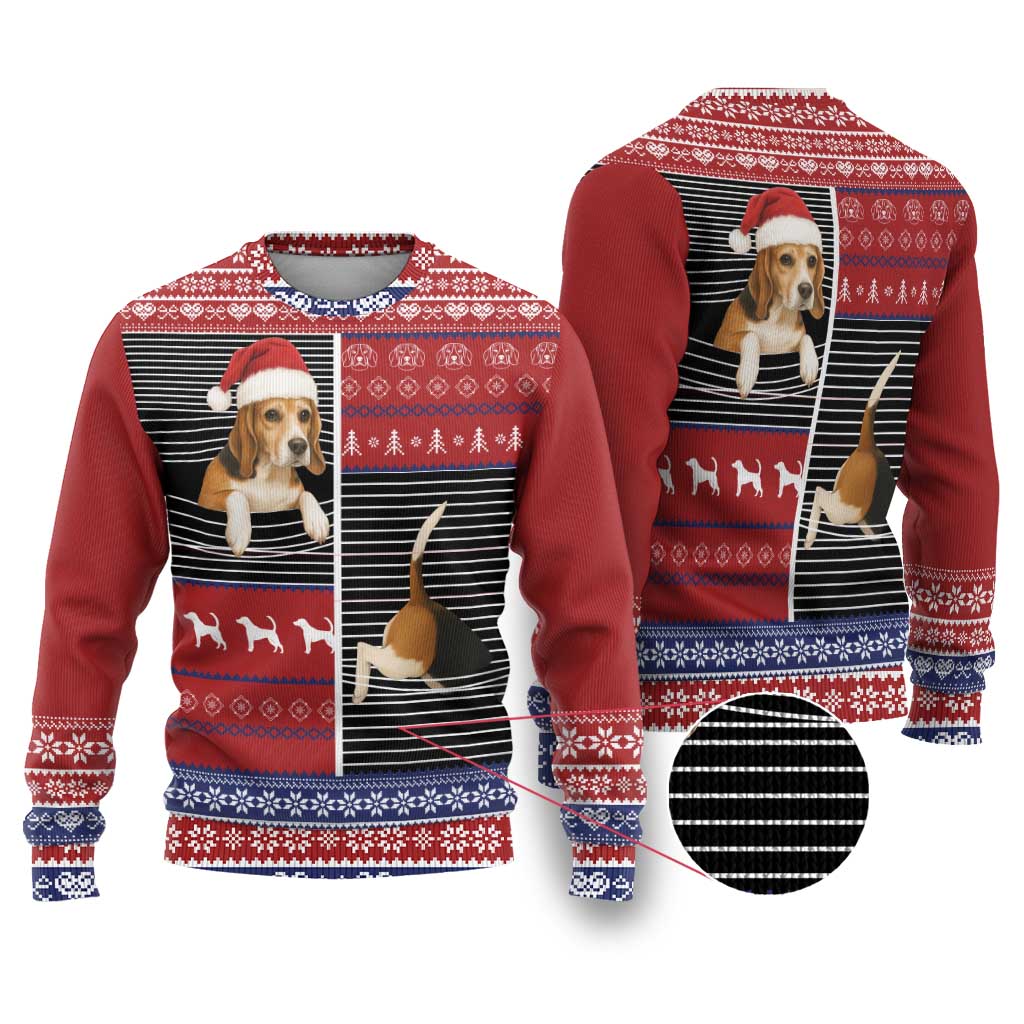 Lovely Beagle Christmas Ugly Christmas Sweater Xmas Holiday Patterns - Wonder Print Shop