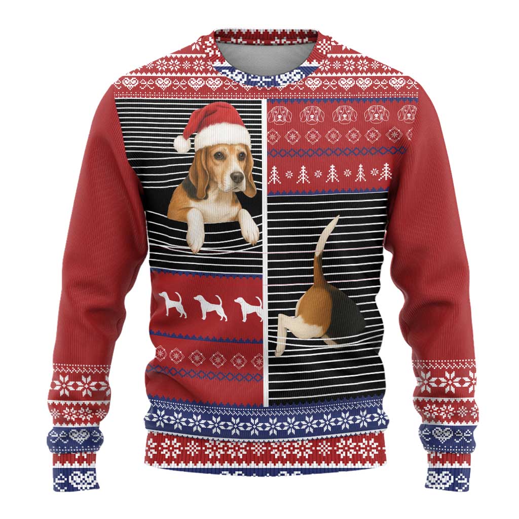 Lovely Beagle Christmas Ugly Christmas Sweater Xmas Holiday Patterns - Wonder Print Shop