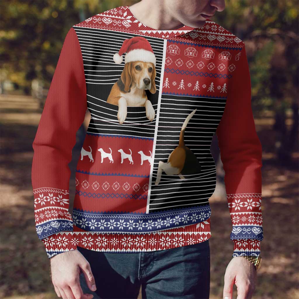 Lovely Beagle Christmas Ugly Christmas Sweater Xmas Holiday Patterns - Wonder Print Shop