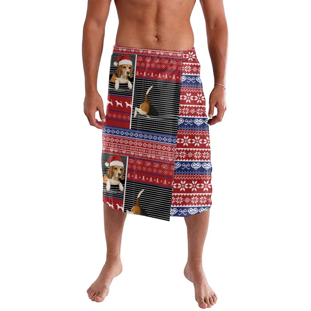 Lovely Beagle Christmas Lavalava Xmas Holiday Patterns - Wonder Print Shop