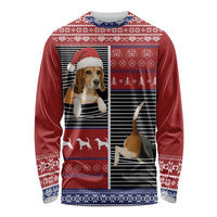 Lovely Beagle Christmas Long Sleeve Shirt Xmas Holiday Patterns - Wonder Print Shop