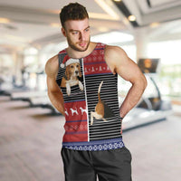 Lovely Beagle Christmas Men Tank Top Xmas Holiday Patterns - Wonder Print Shop