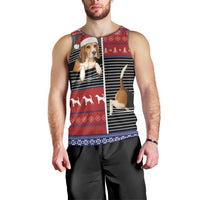 Lovely Beagle Christmas Men Tank Top Xmas Holiday Patterns - Wonder Print Shop