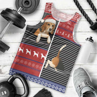 Lovely Beagle Christmas Men Tank Top Xmas Holiday Patterns - Wonder Print Shop