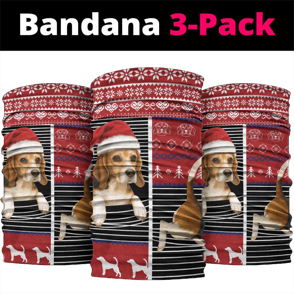 Lovely Beagle Christmas Neck Gaiter Xmas Holiday Patterns - Wonder Print Shop
