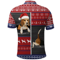 Lovely Beagle Christmas Polo Shirt Xmas Holiday Patterns - Wonder Print Shop