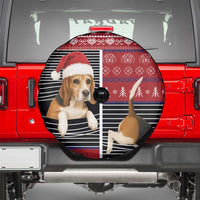 Lovely Beagle Christmas Spare Tire Cover Xmas Holiday Patterns - Wonder Print Shop