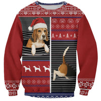 Lovely Beagle Christmas Sweatshirt Xmas Holiday Patterns - Wonder Print Shop