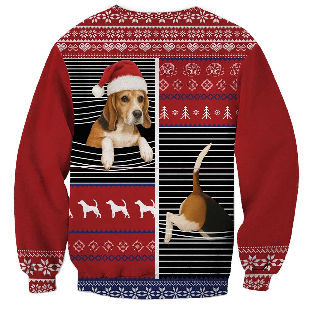 Lovely Beagle Christmas Sweatshirt Xmas Holiday Patterns - Wonder Print Shop