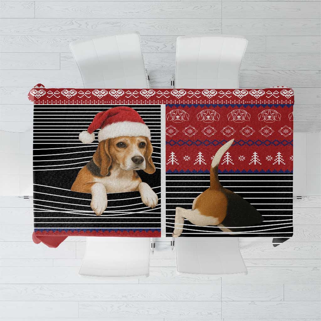 Lovely Beagle Christmas Tablecloth Xmas Holiday Patterns - Wonder Print Shop