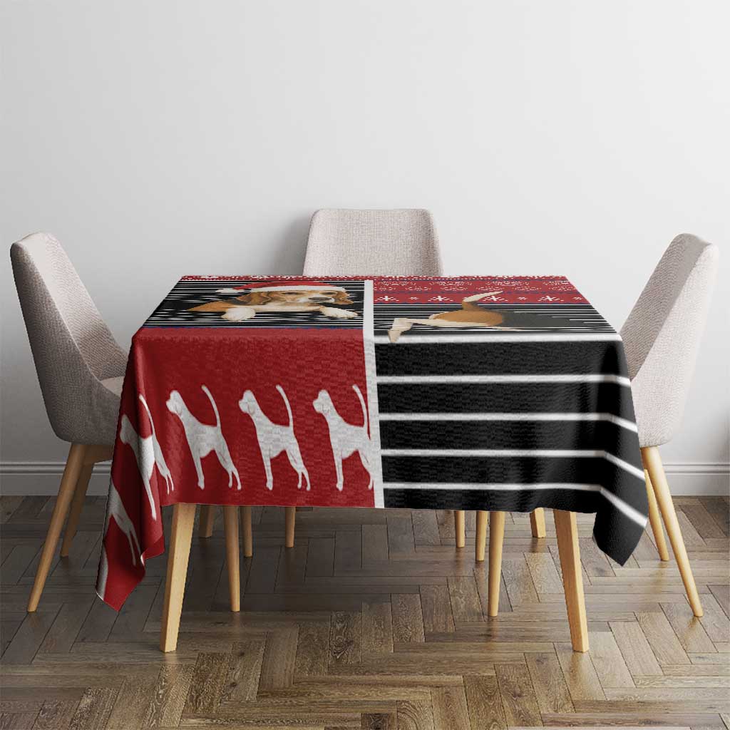 Lovely Beagle Christmas Tablecloth Xmas Holiday Patterns - Wonder Print Shop