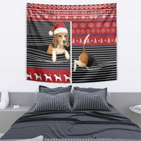 Lovely Beagle Christmas Tapestry Xmas Holiday Patterns - Wonder Print Shop