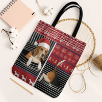 Lovely Beagle Christmas Tote Bag Xmas Holiday Patterns - Wonder Print Shop