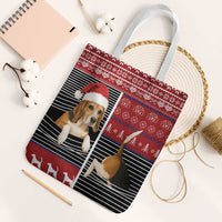 Lovely Beagle Christmas Tote Bag Xmas Holiday Patterns - Wonder Print Shop