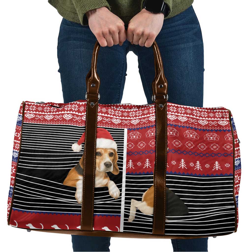 Lovely Beagle Christmas Travel Bag Xmas Holiday Patterns - Wonder Print Shop