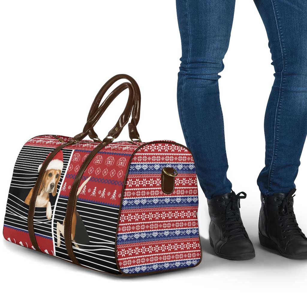 Lovely Beagle Christmas Travel Bag Xmas Holiday Patterns - Wonder Print Shop