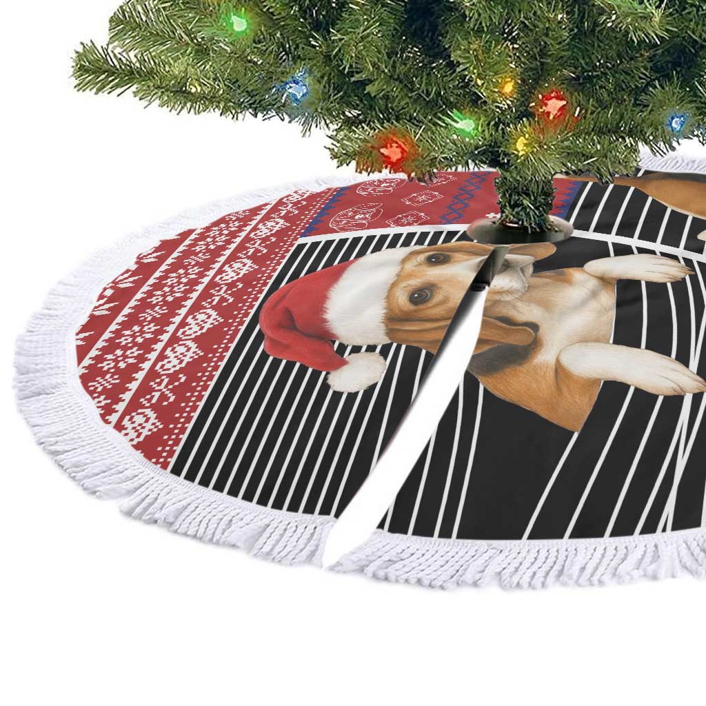 Lovely Beagle Christmas Tree Skirt Xmas Holiday Patterns - Wonder Print Shop