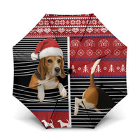 Lovely Beagle Christmas Umbrella Xmas Holiday Patterns - Wonder Print Shop