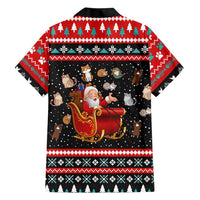 Funny Santa Family Matching Tank Maxi Dress and Hawaiian Shirt with Cats for Everybody Quote and Red Christmas Pattern - Wonder Print Shop