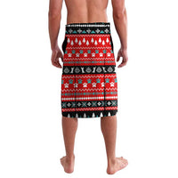 Funny Santa Lavalava with Cats for Everybody Quote and Red Christmas Pattern - Wonder Print Shop