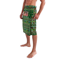 Funny Cats Make Me Happy Humans Make My Head Hurt Quote Lavalava with Green Christmas Pattern - Wonder Print Shop