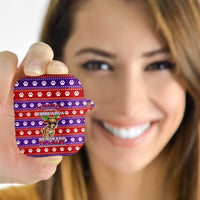 Chihuahua Christmas AirPods Case with I’m Not a Chihuahua I’m a Baby Quote and Red Purple Christmas Pattern - Wonder Print Shop