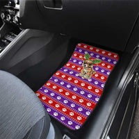 Chihuahua Christmas Car Mats with I’m Not a Chihuahua I’m a Baby Quote and Red Purple Christmas Pattern - undefined