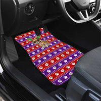 Chihuahua Christmas Car Mats with I’m Not a Chihuahua I’m a Baby Quote and Red Purple Christmas Pattern - undefined