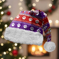 Chihuahua Christmas Santa Hat with I’m Not a Chihuahua I’m a Baby Quote and Red Purple Christmas Pattern - Wonder Print Shop