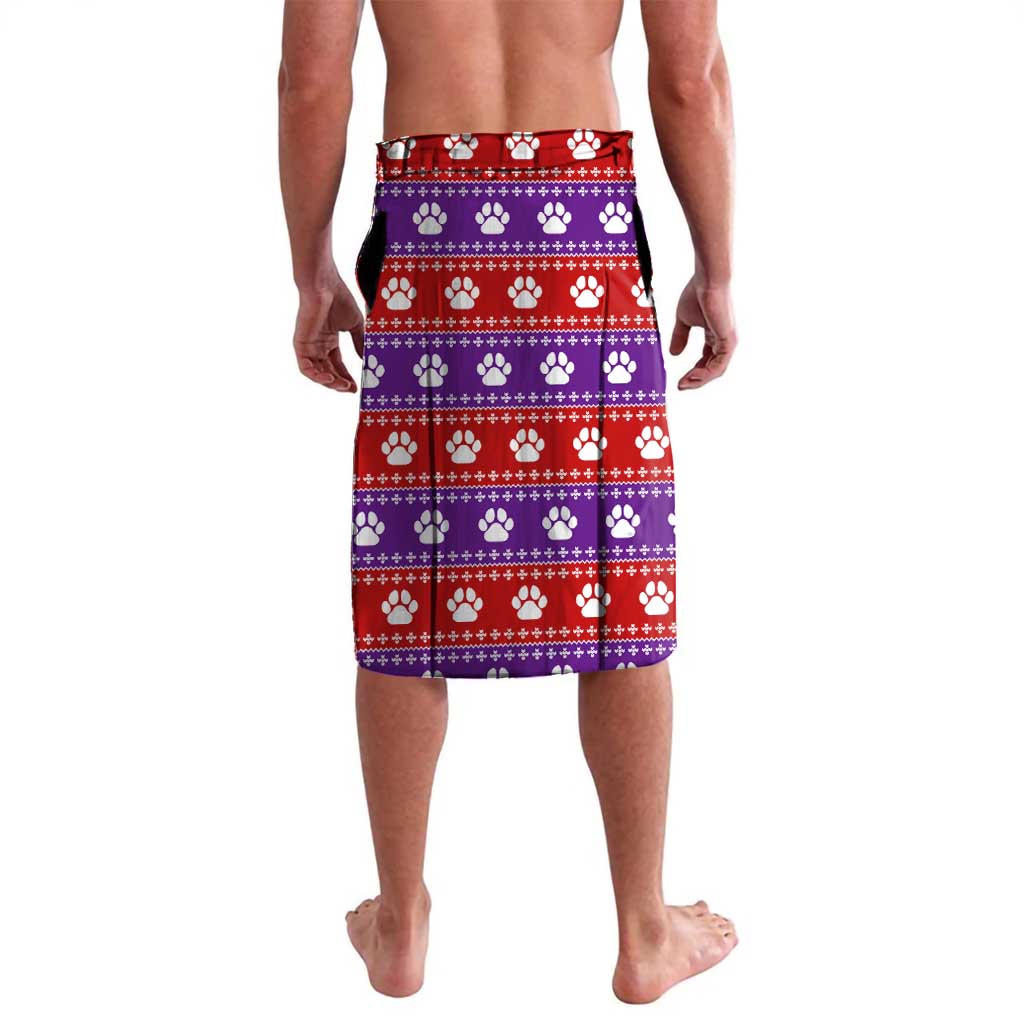 Chihuahua Christmas Lavalava with I’m Not a Chihuahua I’m a Baby Quote and Red Purple Christmas Pattern - Wonder Print Shop