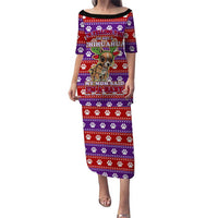 Chihuahua Christmas Puletasi with I’m Not a Chihuahua I’m a Baby Quote and Red Purple Christmas Pattern - Wonder Print Shop