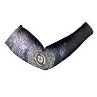 Pakhet Panther Arm Sleeves with Cosmic Feline Eye on Starry Night River