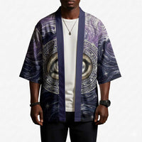 Pakhet Panther Kimono with Cosmic Feline Eye on Starry Night River