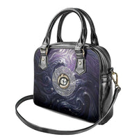 Pakhet Panther Shoulder Handbag with Cosmic Feline Eye on Starry Night River