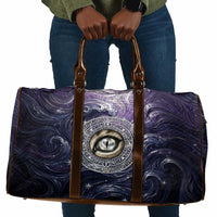 Pakhet Panther Travel Bag with Cosmic Feline Eye on Starry Night River
