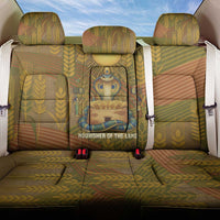 Renenutet  Golden Cobra Back Car Seat Cover with Wheat Motif in Egyptian Agricultural Theme
